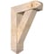Ekena Millwork Traditional Arts and Crafts Smooth Bracket w/ Offset Brace, Douglas Fir, 7 1/2"W x 26"D x 34"H BKT0806X26X34TRA03SDF - alternate 1